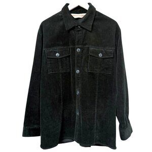 Vermont Country Store Corduroy Shirt Jacket XL Forest Green Shacket